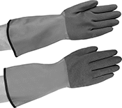Image of Product. Front orientation. Gloves. Nitrile Chemical-Resistant Gloves, Extreme-Temperature Gloves.