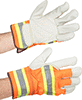 Leather-Palm Work Gloves