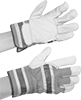Leather-Palm High-Visibility Gloves