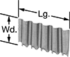 Image of Product. Front orientation. Contains Annotated. Wood Joiners. Corrugated Wood Joiners.
