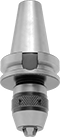 Image of Product. Top orientation. Drill Chucks. Drill Chucks with BT Taper Integral Arbor, Keyless Chuck.