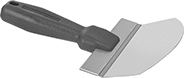 Image of Product. Front orientation. Scrapers. Round-Blade Metal Scrapers.