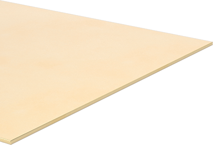 Image of Product. Front orientation. Mirror-Like Weldable Marine-Grade 464 Brass, 12" x 24" Sheet, 0.125" Thick.