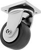 Debris-Guard Casters with Rubber Wheels