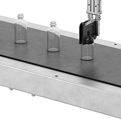 Image of ProductInUse. Fingers Shown in Use. Front orientation. Pick-and-Place Gripper Fingers. Flexible Pick-and-Place Gripper Fingers.