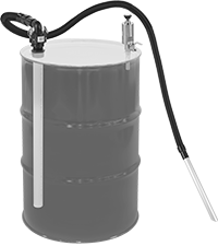 Image of ProductInUse. Front orientation. Vacuum Cleaners. Pump-Out Drum-Top Vacuum Cleaners for Wet Pickup.