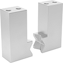 Image of Product. Aluminum Fingers. Front orientation. Pick-and-Place Gripper Fingers. Electric Pick-and-Place Grippers, Aluminum Finger.