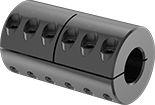 Image of Product. Front orientation. Rigid Shaft Couplings. Strong-Grip Clamping Rigid Shaft Couplings , For Round Shafts.