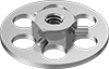 Stainless Steel Adhesive-Ready Nuts