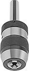 Image of Product. Front orientation. Drill Chucks. Drill Chucks with Round-Shank Integral Arbor.