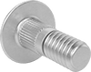 Medium-Strength Grade 5 Steel Knurled-Neck Carriage Bolts