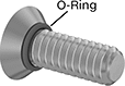 Image of Product. Back orientation. Contains Annotated. Sealing Stainless Steel Phillips Drive Flat Head Screws.