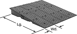 Image of Product. Front orientation. Contains Annotated. Ramps. Low-Height Vehicle Ramps, 4 Ramps Included.