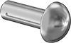Fully Grooved Dowel Pins with Rounded Head