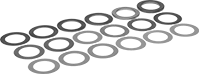 Image of Product. Front orientation. Shims. Round, Sold as Assortments.