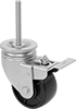 Threaded-Stem Casters with Polypropylene Wheels 