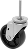 Threaded-Stem Casters with Polypropylene Wheels 
