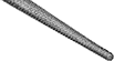 Image of Specification. Front orientation. ZoomedIn view. Round. Needle Files for Stainless Steel, Tapered File.