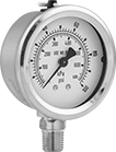 Image of Product. Front orientation. Pressure Gauges. Gas Pressure Gauges, Dual Scale, Bottom Connection.