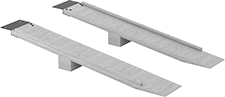 Image of Product. Front orientation. Ramps. Shock-Absorbing Wood Pallets.