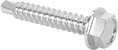 Image of Product. Front orientation. Tapping Screws. Aluminum Serrated-Flange Hex Head Drilling Screws for Aluminum.