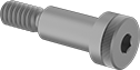Image of Product. Front orientation. Shoulder Screws. Titanium Hex-Drive Shoulder Screws.