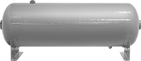 Image of Product. Front orientation. Compressed Air Storage Tanks. Lightweight Compressed Air Storage Tanks.