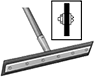 Image of Product. Front orientation. ZoomedIn view. Contains Inset. Squeegees. Floor Squeegees, 1-Ply Blade—Reversible, Straight Blade.