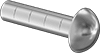 Barbed Dowel Pins with Rounded Head