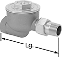 Image of Product. Front orientation. Contains Annotated. Steam Traps. Brass and Bronze Steam Traps , Style B.