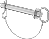Tethered Loop-Grip Clevis Pins