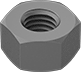 Image of Product. Front orientation. Hex Nuts. Structural Heavy-Profile Hex Nuts.