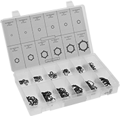 Image of Product. Front orientation. Retaining Rings. Push-On Internal Retaining Rings Assortment.