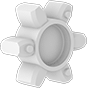 Image of Product. Front orientation. Flexible Shaft Couplings. Precision Spider Couplings, Spiders.