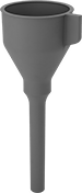 Image of Product. Front orientation. Funnels. Rubber Funnels , Style A.