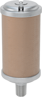 Image of Product. Top orientation. Oil-Mist-Eliminating Muffler, 1/4 NPT Male.