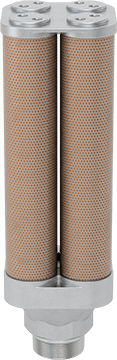 Image of Product. Top orientation. Oil-Mist-Eliminating Muffler, 3 NPT Male.