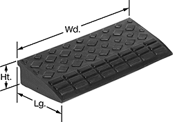 Image of Product. Front orientation. Contains Annotated. Ramps. Curb Ramps, Straight Ramp.