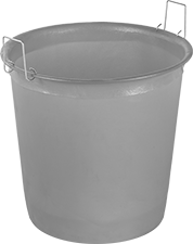 Image of Product. Front orientation. Tubs. Rubber and Polyethylene Tubs, Style C.