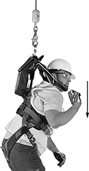 Image of ProductInUse. Side1 orientation. Contains Annotated. Fall-Rescue Packs.