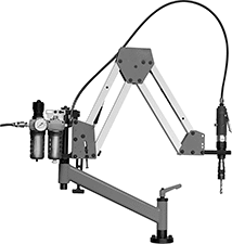 Image of ProductInUse. Front orientation. Tapping Arms. Air-Powered Tapping Arms.