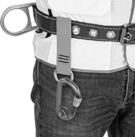 Image of ProductInUse. Front orientation. Tool Tether Anchors. Slide On.