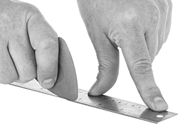 Image of ProductInUse. Front orientation. Chalk. Precision-Marking Chalk.