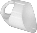 Image of Product. Front orientation. Scoops. Plastic Scoops, Style B.