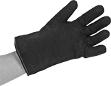 Image of ProductInUse. Front orientation. Gloves. Heat-Protection Gloves, Cotton/Polyester Fabric.