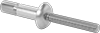 Zinc-Plated Steel Wide-Thickness-Range Domed Head High-Strength Blind Rivets 