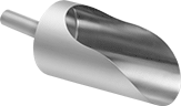 Image of Product. Front orientation. Scoops. Sanitary Metal Scoops, Style B.