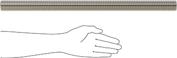 Image of Product. Side1 orientation. Contains SizingReference. 18-8 Stainless Steel Threaded Rod, 1-1/2"-6 Thread Size, 2 Feet Long.