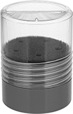 Image of Product. Front orientation. Bur Containers. Plastic Case.