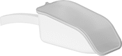 Image of Product. Front orientation. Scoops. Sterile Plastic Scoops, Style C.